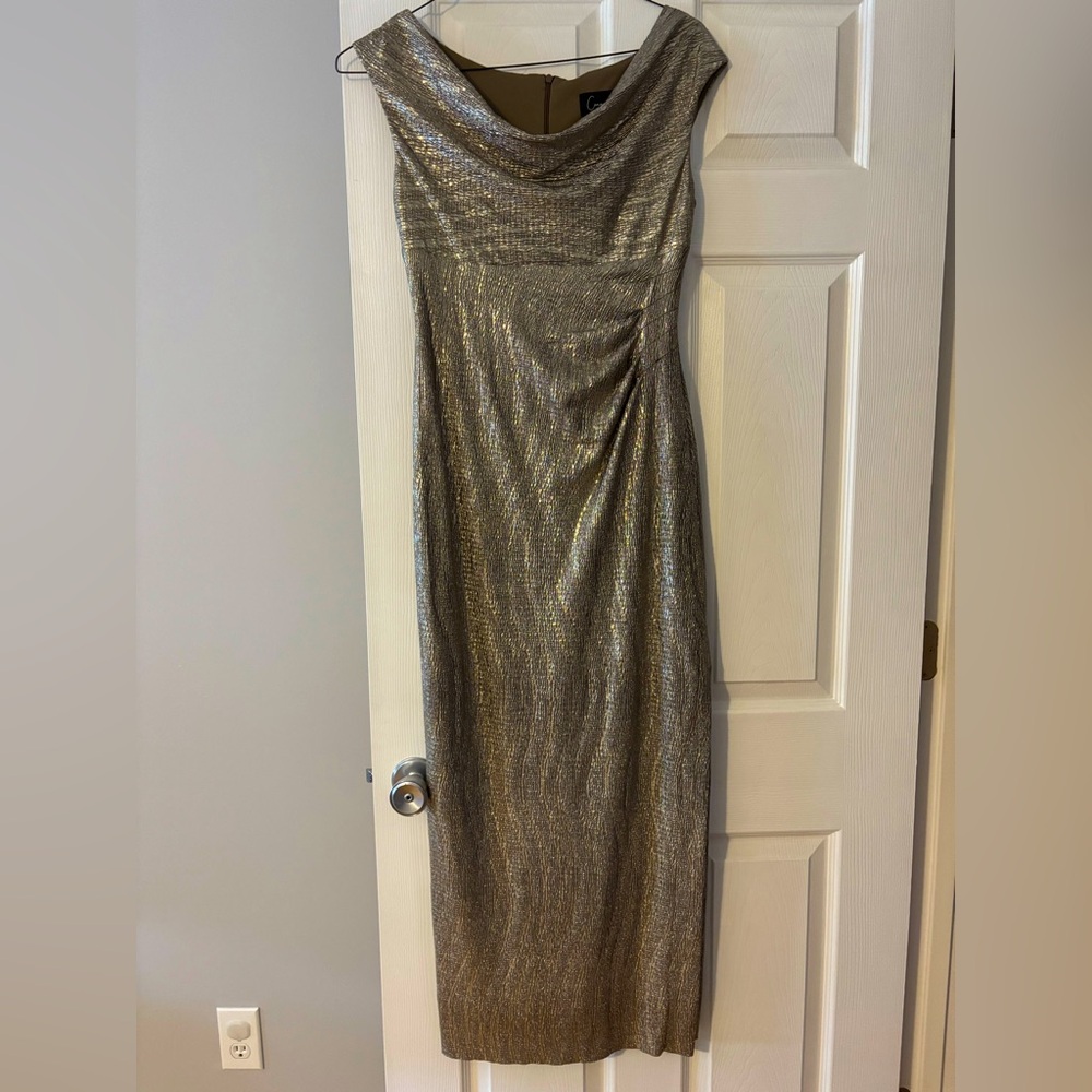 Elegant Gold Evening Dress